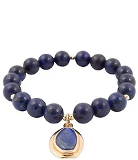 Barse Victoria Lapis Beaded Stretch Bracelet