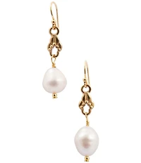 Barse Wind Dancer Freshwater Pearl Drop Earrings