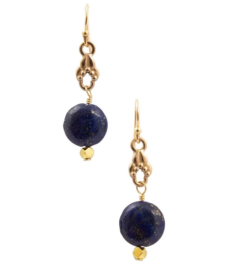 Barse Wind Dancer Lapis Drop Earrings