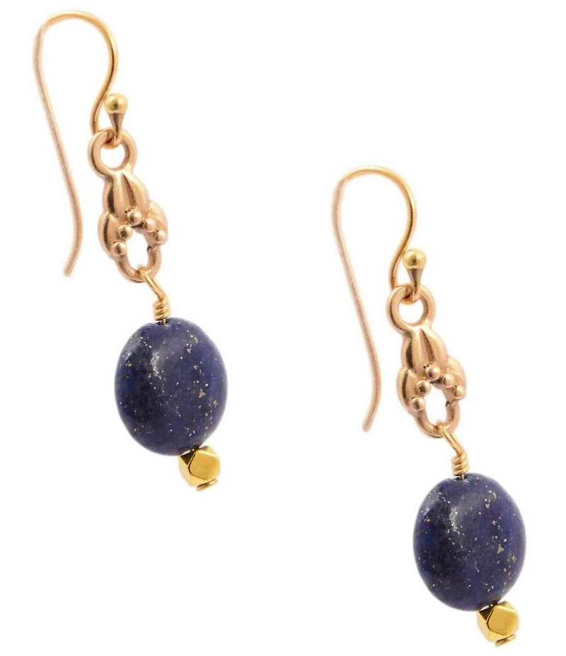 Barse Wind Dancer Lapis Drop Earrings