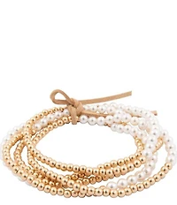 Barse Wind Dancer Shell Stretch Bracelet Set