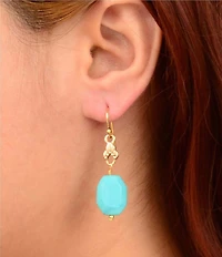 Barse Wind Dancer Turquoise Magnesite Drop Earrings
