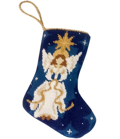 Bauble Stockings Nativity Angel Of The Lord Needlepoint Stocking