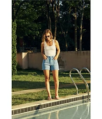 Bayeas Elowen Stretch Denim High Rise Shorts