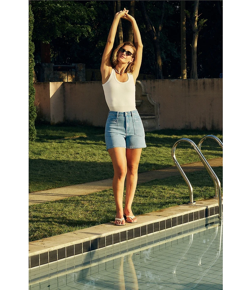 Bayeas Elowen Stretch Denim High Rise Shorts