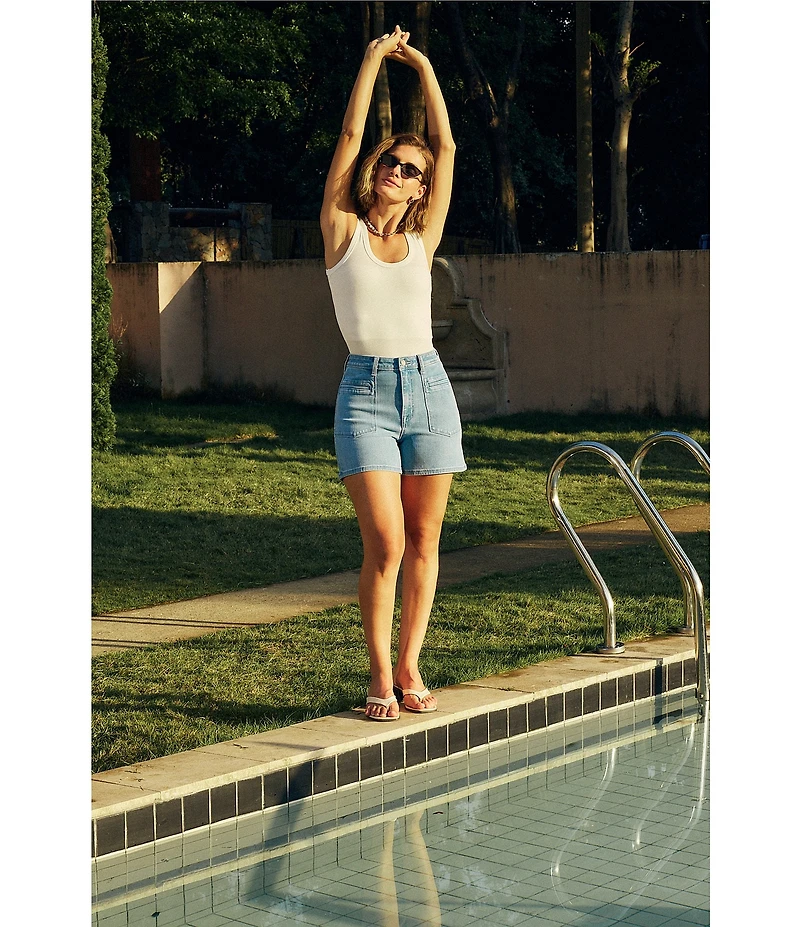 Bayeas Elowen Stretch Denim High Rise Shorts