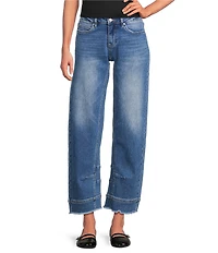 Bayeas Stretch Denim Barrel Leg Ankle Length Jeans