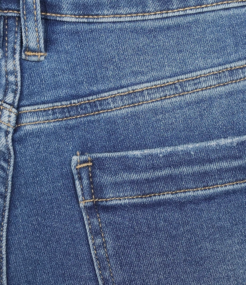 Bayeas Stretch Denim Barrel Leg Ankle Length Jeans