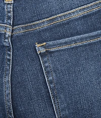 Bayeas Stretch Denim High Rise Straight Leg Ankle Jeans