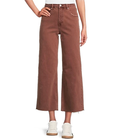 Bayeas Stretch Denim High Rise Wide Leg Jeans