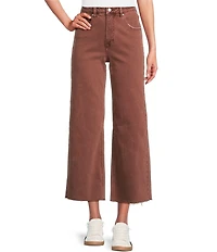 Bayeas Stretch Denim High Rise Wide Leg Jeans