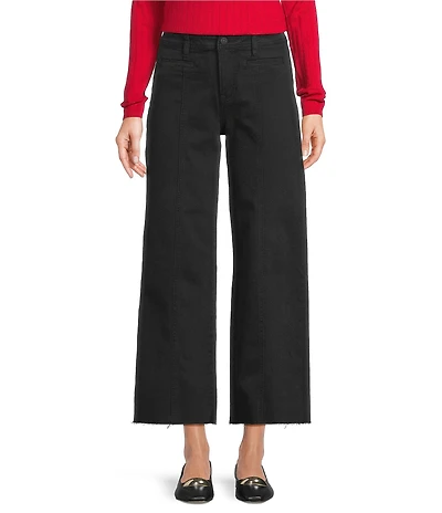 Bayeas Stretch Denim High Rise Wide Leg Jeans