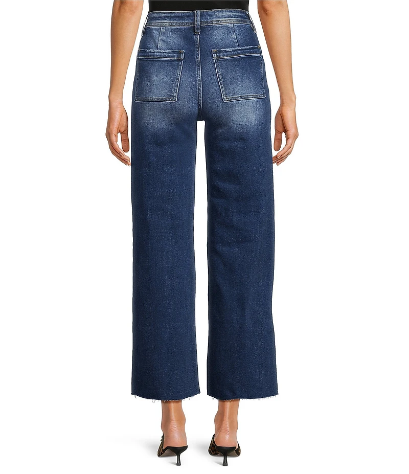 Bayeas Stretch Denim High Rise Wide Leg Jeans