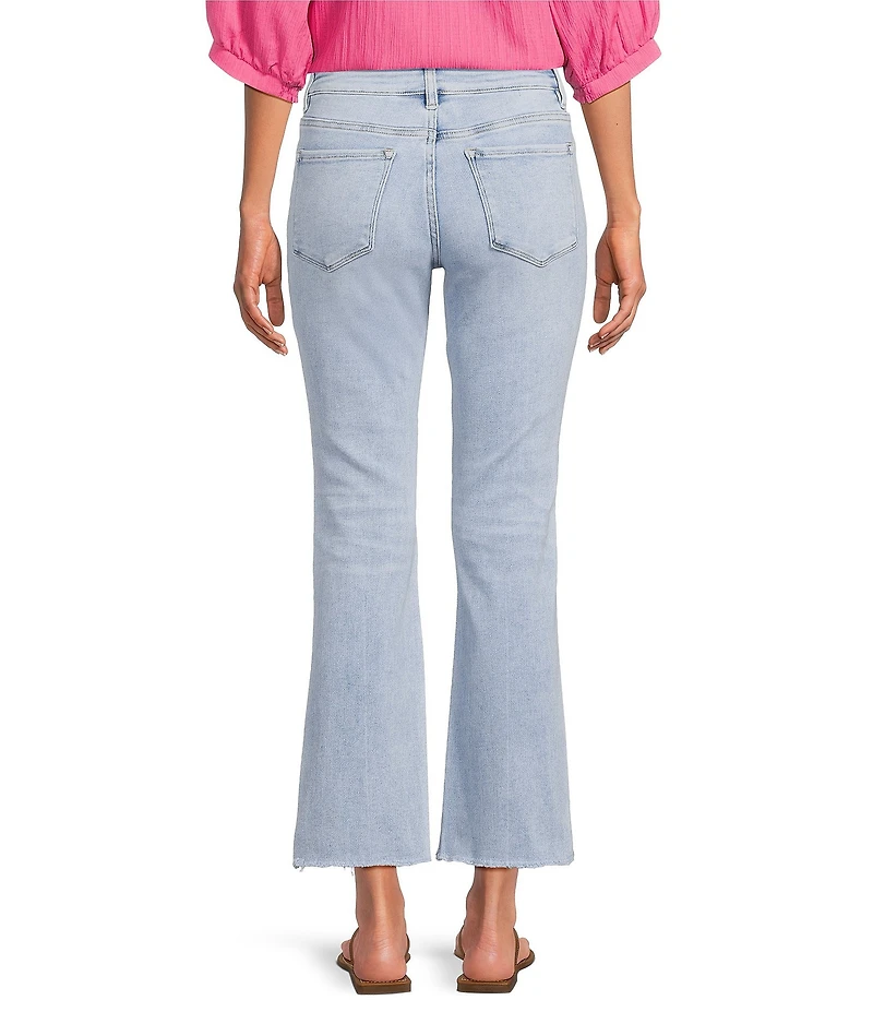 Bayeas Stretch Denim Mid Rise Straight Leg Boot Cut Jeans