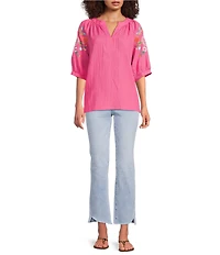 Bayeas Stretch Denim Mid Rise Straight Leg Boot Cut Jeans