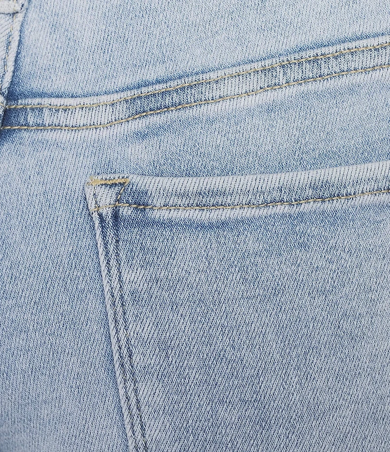 Bayeas Stretch Denim Mid Rise Straight Leg Boot Cut Jeans