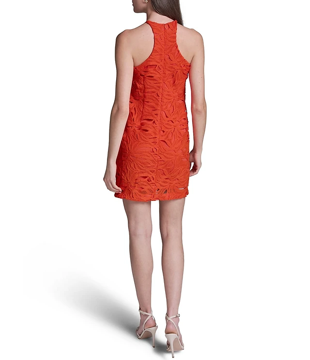 Kensie Smocked Halter Neck Sleeveless Ruffle Mini Dress at Hamilton Place in Chattanooga, TN Kensie Smocked Halter Neck Sleeveless Ruffle Mini Dress at Hamilton Place in Chattanooga, TN