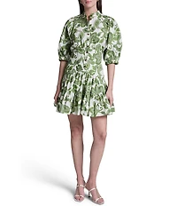 BCBG Paisley Shirt Mini Dress
