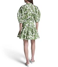 BCBG Paisley Shirt Mini Dress