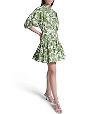 BCBG Paisley Shirt Mini Dress
