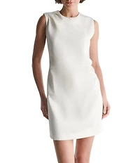 BCBG Satin Sheath Sleeveless Mini Dress