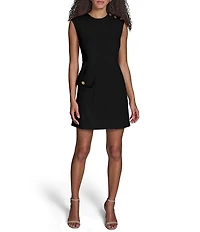 BCBG Sleeveless Mini Dress With Front Flap Pocket