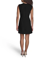 BCBG Sleeveless Mini Dress With Front Flap Pocket