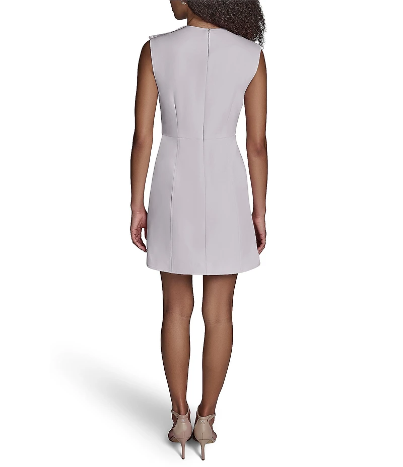 BCBG Sleeveless Mini Dress With Front Flap Pocket