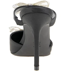 BCBGeneration Bardia Rhinestone Bow Dress Mules