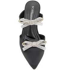 BCBGeneration Bardia Rhinestone Bow Dress Mules
