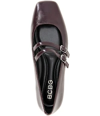 BCBGeneration Harisa Patent Double Strap Mary Jane Flats