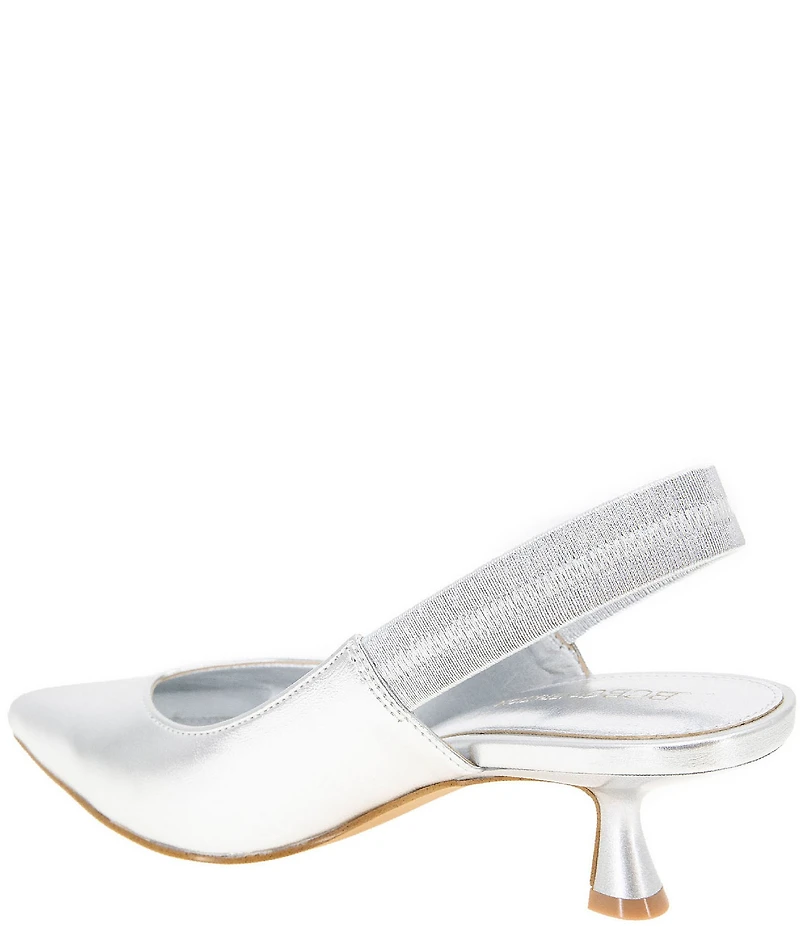 BCBGeneration Kayla Metallic Kitten Heel Slingback Pumps
