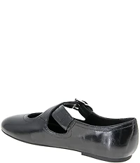 BCBGeneration Maya Patent Buckle Criss Cross Flats