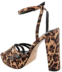 BCBGeneration Orisa Leopard Print Dress Sandals