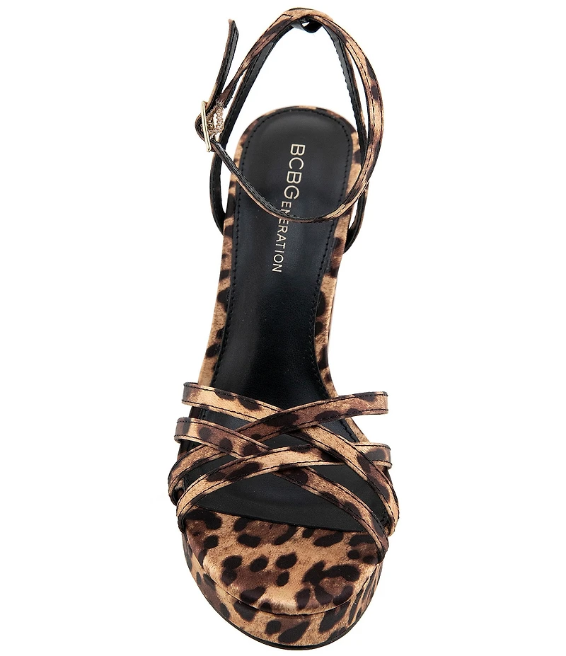 BCBGeneration Orisa Leopard Print Dress Sandals