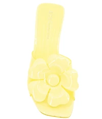 BCBGeneration Remani Vinyl Flower Ornament Slide Sandals
