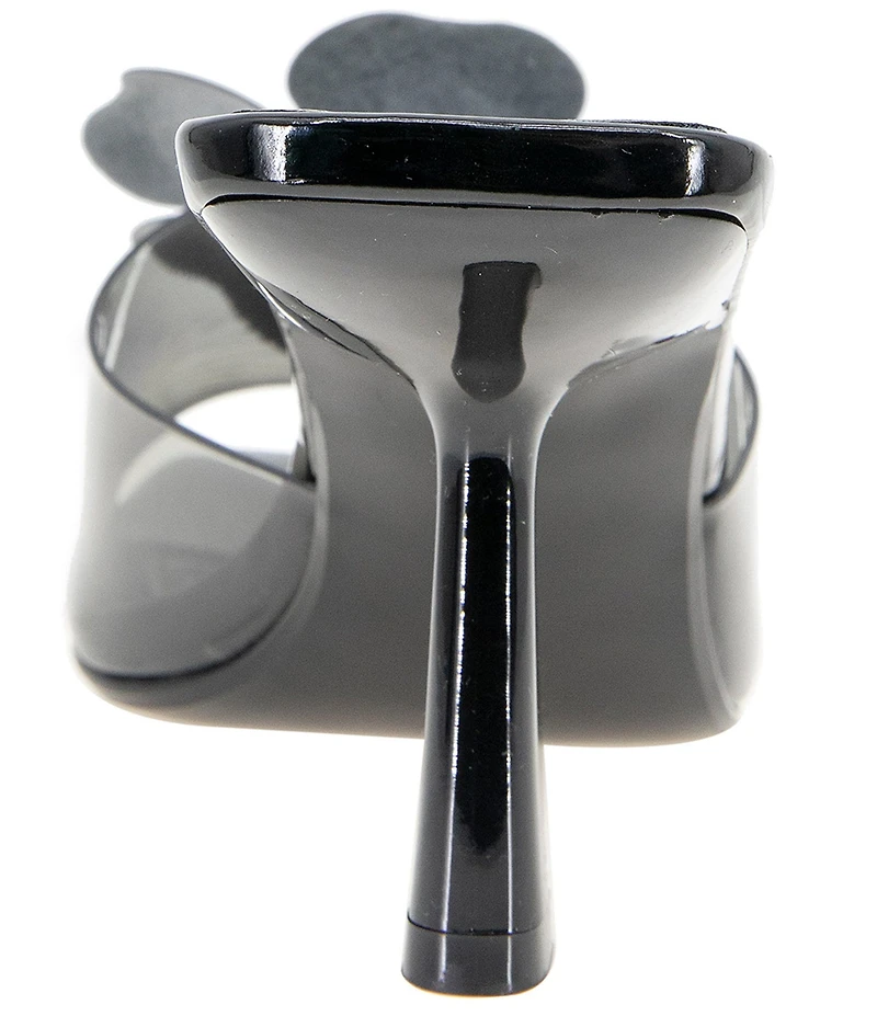 BCBGeneration Remani Vinyl Flower Ornament Slide Sandals