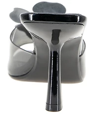 BCBGeneration Remani Vinyl Flower Ornament Slide Sandals