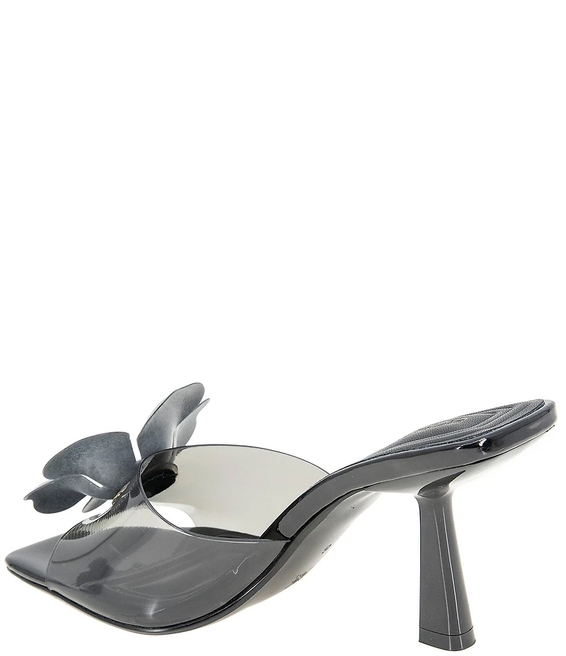 BCBGeneration Remani Vinyl Flower Ornament Slide Sandals