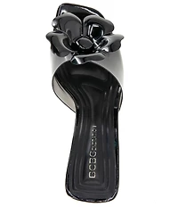 BCBGeneration Remani Vinyl Flower Ornament Slide Sandals