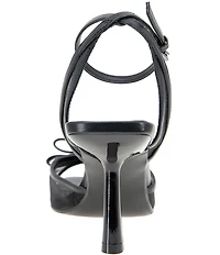 BCBGeneration Rino Mesh Bow Square Toe Ankle Strap Dress Sandals