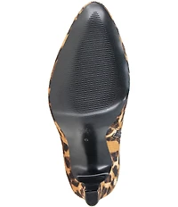 BCBGeneration Riverlin Cheetah Print Faux Fur High Heel Booties