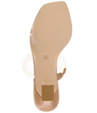 BCBGeneration Routa Clear Strap High Heel Slide Sandals