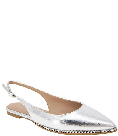 BCBGeneration Valerie Metallic Slingback Flats