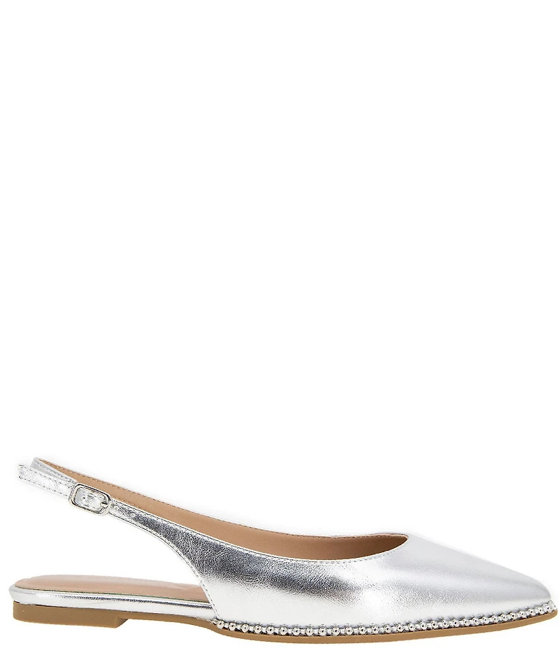 BCBGeneration Valerie Metallic Slingback Flats