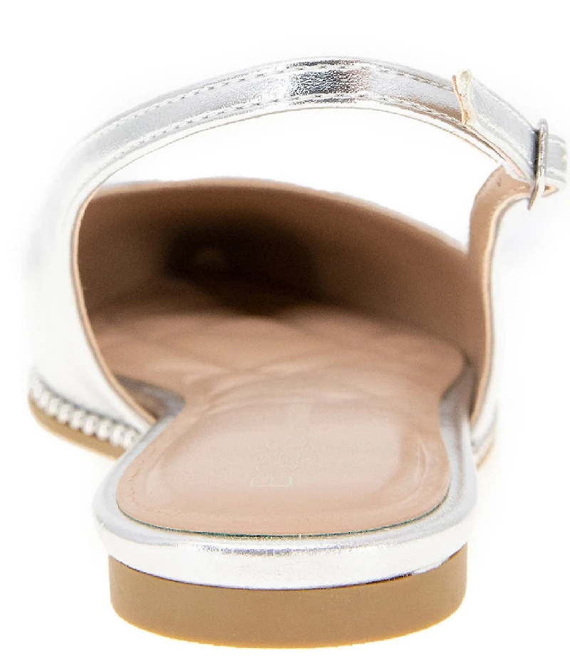 BCBGeneration Valerie Metallic Slingback Flats