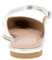 BCBGeneration Valerie Metallic Slingback Flats