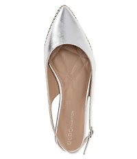 BCBGeneration Valerie Metallic Slingback Flats