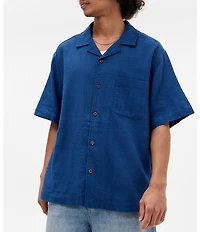 BDG Urban Outfitters Short Sleeve One Pocket Crinkle Shirt