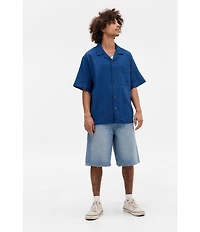 BDG Urban Outfitters Short Sleeve One Pocket Crinkle Shirt